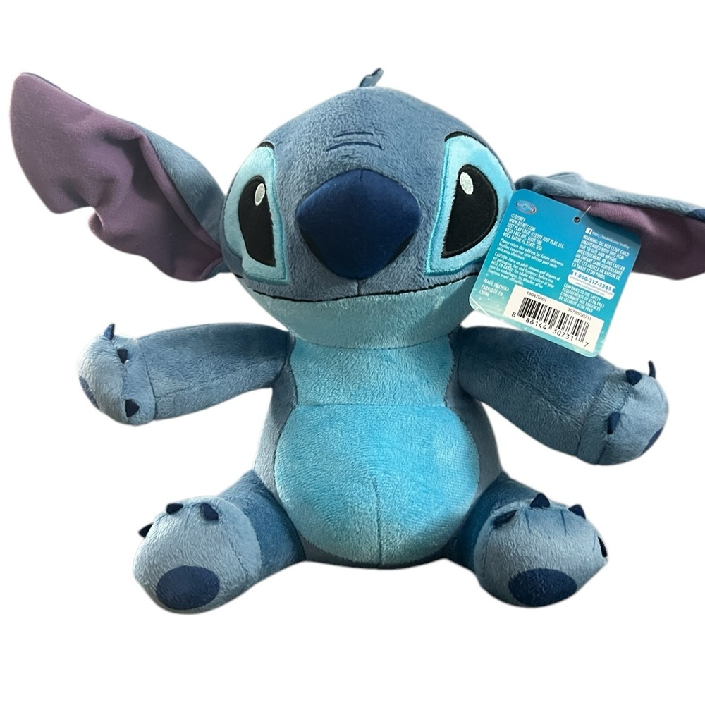Plush Stitch Disney Lilo & Stitch Blue Stuffed Animal Posable Ears, 10in NEW - Picture 2 of 5